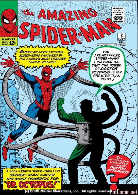 Spiderman comic book cover